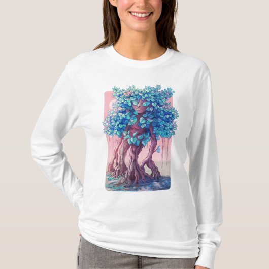 Tree Girl Surreal T-Shirt (Vorderseite)