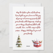 Tree Glow & Presents Feiertagskarte (Rückseite)