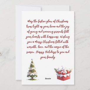 Tree Glow & Presents Feiertagskarte