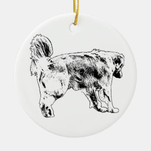 Tree-Glow-Schritt-Anhänger Keramik Ornament