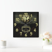 Tree God Quadratische Wanduhr (Zuhause)