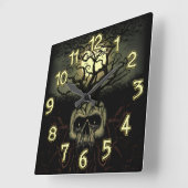 Tree God Quadratische Wanduhr (Winkel)