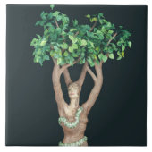 Tree Goddess Keramik Tile Fliese (Vorderseite)