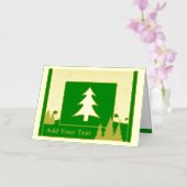 Tree Gold Holiday Foil Faltkarte (Orchidee)