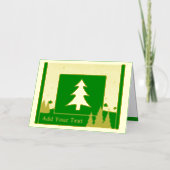Tree Gold Holiday Foil Faltkarte (Vorderseite)