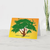 Tree Grußkarte Karte (Rückseite)