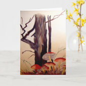 Tree Grußkarte Karte (Gelbe Blume)