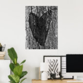 Tree Heart Carving Poster (Heimbüro)