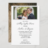 Tree Heart Gradient Foto Wedding Couples Dusche Einladung (Vorne/Hinten)