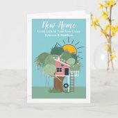 Tree House New Zuhause Karte (Gelbe Blume)