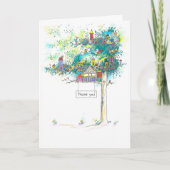 "Tree Houses" Thank You Card Dankeskarte (Vorderseite)