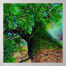 "Tree Hug" Semi-Gloss-Plakat