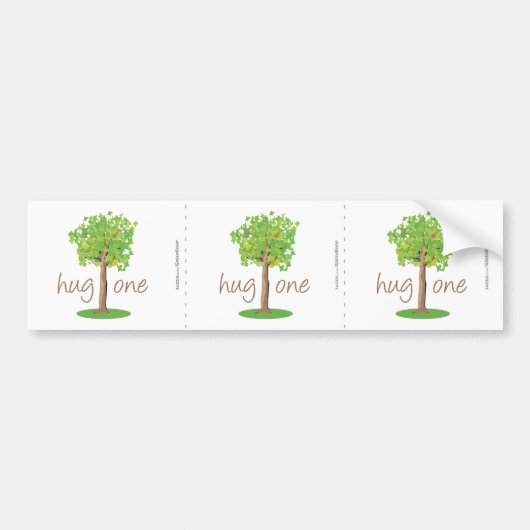 Tree Hugger Autoaufkleber (Vorne)