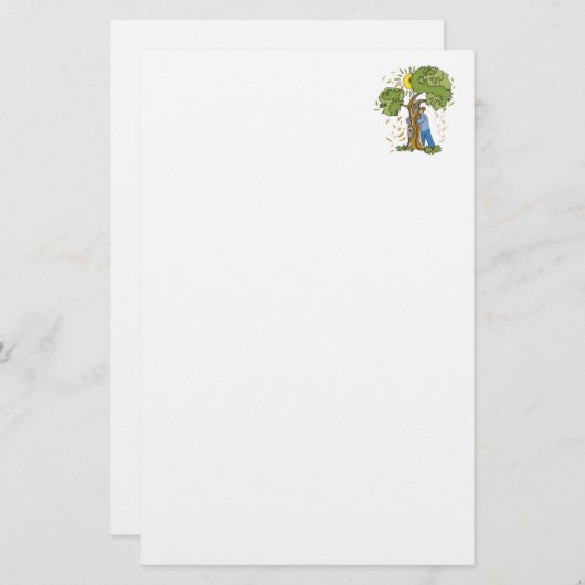 Tree Hugger Briefpapier (Vorne/Hinten)