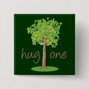 Tree Hugger Button