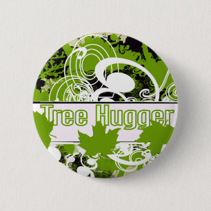 Tree Hugger Button
