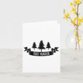 Tree Hugger Earth Day Karte (Gelbe Blume)