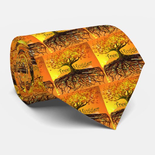 Tree Hugger Earth Day Krawatte (Gerollt)