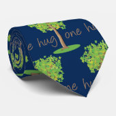 Tree Hugger Environmental Blue Krawatte (Gerollt)