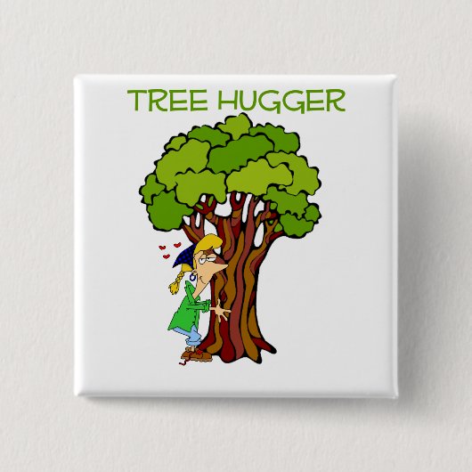 Tree Hugger - Girl Button (Vorderseite)