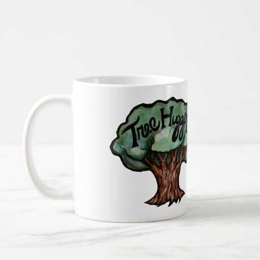 Tree Hugger Green Nature Liebhaber Kaffeetasse (Links)