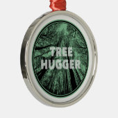 Tree Hugger Green Ornament Aus Metall (Rechts)