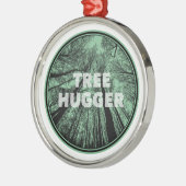 Tree Hugger Green Ornament Aus Metall (Links)