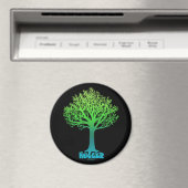 Tree Hugger grüner Regenbogen Magnet (In Situ (Geschirrspüler))