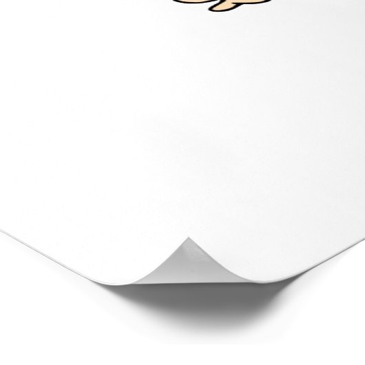 Tree Hugger Hippie Poster (Ecke)