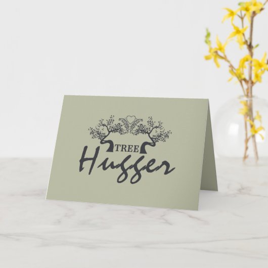 Tree Hugger Karte (Gelbe Blume)