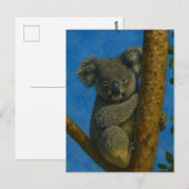 Tree Hugger - Koala in der Kanopie Postkarte (Vorne/Hinten)