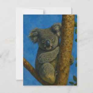 Tree Hugger - Koala in der Kanopie Postkarte
