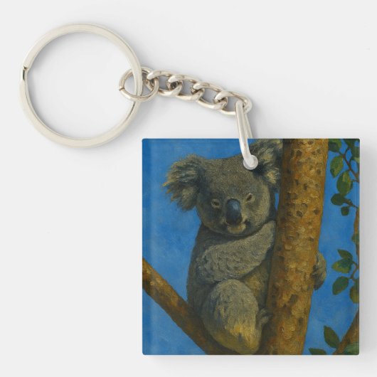 Tree Hugger - Koala in der Kanopie Schlüsselanhänger (Vorderseite)