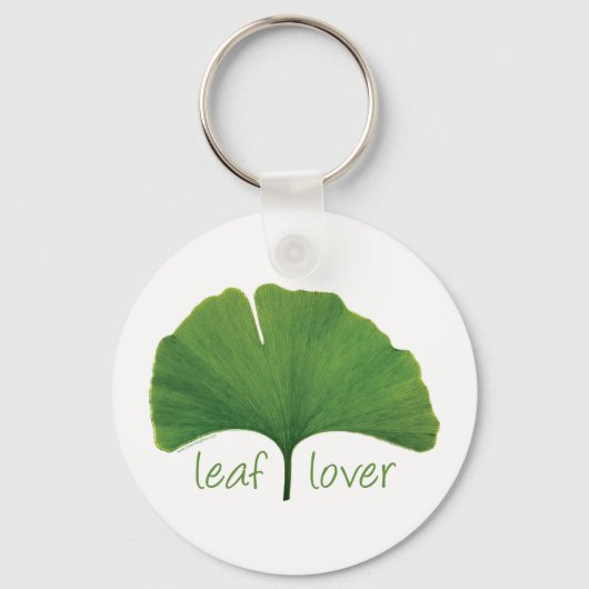 Tree Hugger, Leaf Lover - Ginkgo Schlüsselanhänger (Vorderseite)
