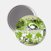 Tree Hugger Magnet (Vorderseite/Rückseite)