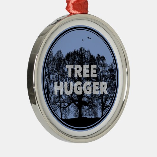 Tree Hugger Ornament Aus Metall (Rechts)