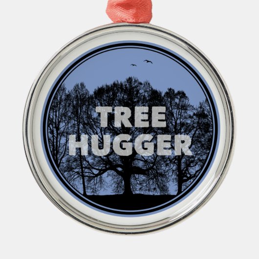Tree Hugger Ornament Aus Metall (Vorne)