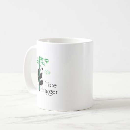Tree Hugger Panda Kaffeetasse (Vorderseite Links)