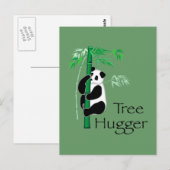Tree Hugger Panda Postkarte (Vorne/Hinten)