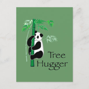 Tree Hugger Panda Postkarte