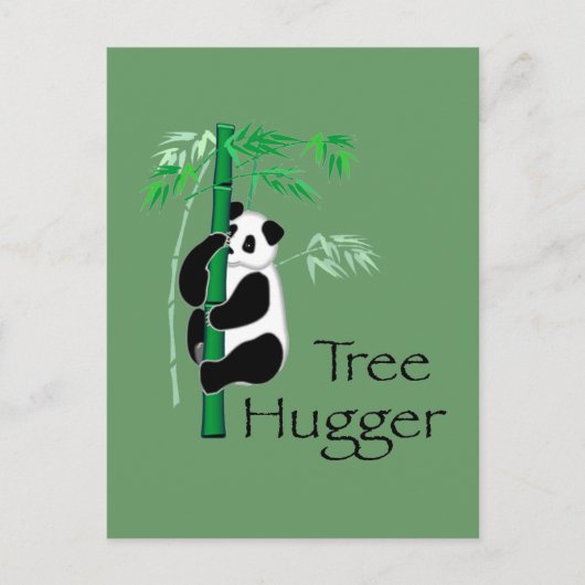 Tree Hugger Panda Postkarte (Vorderseite)