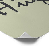 Tree Hugger Poster (Ecke)