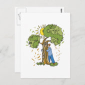 Tree Hugger Postkarte (Vorne/Hinten)