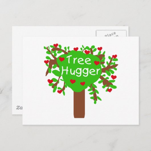 Tree Hugger Postkarte (Vorne/Hinten)