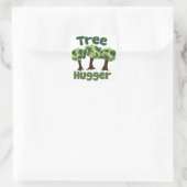Tree Hugger Quadratischer Aufkleber (Tasche)