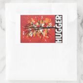 Tree Hugger Rechteckiger Aufkleber (Tasche)