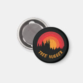 Tree Hugger Retro Not leidender Umweltschützer Magnet (Vorderseite/Rückseite)