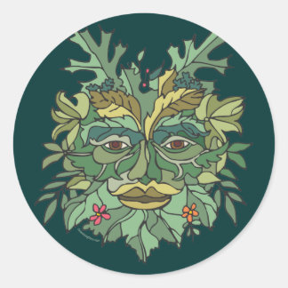 Tree Hugger Runder Aufkleber