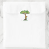 Tree Hugger Runder Aufkleber (Tasche)
