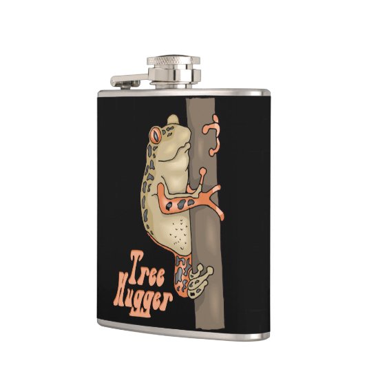 Tree Hugger Tree Frosch Flachmann (Links)